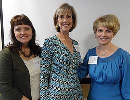 Health Informatics Summit panelists Dr. P. Marlene Capps, Natalie Kaszubowski and Debbie Condrey.