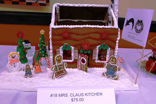 Mrs. Claus Kitchen gingerbread house