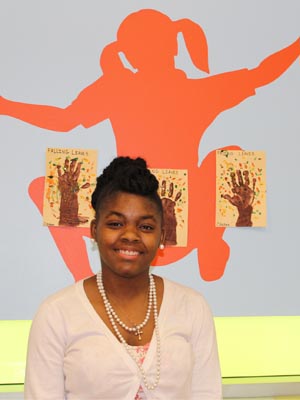 Morgan Washington at the Childhood Development Center on the Portsmouth Campus